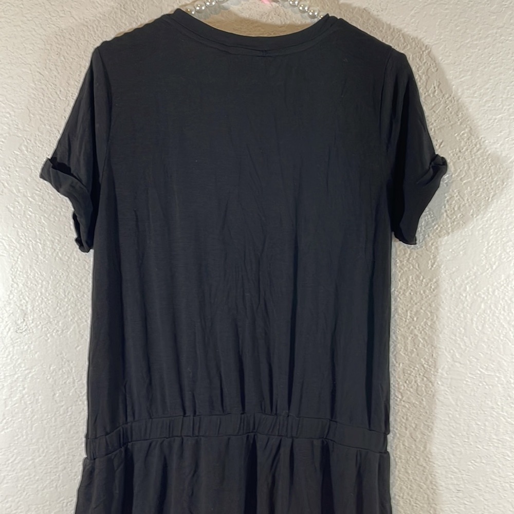 32 DEGREES Dress Size Large Ladies' Soft Lux Short Sleeve Black With Pockets New - Picture 7 of 15